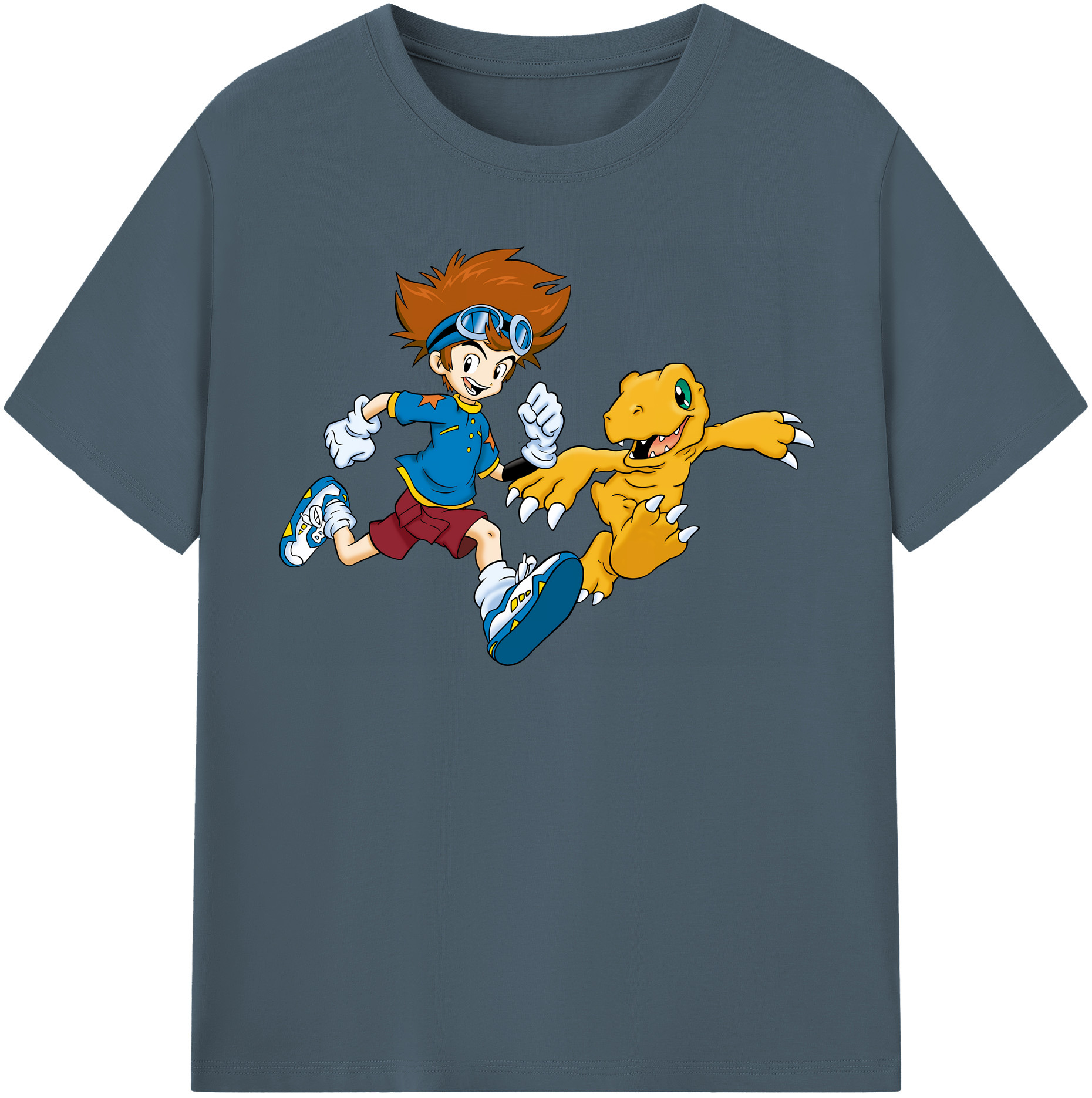 （画像用） Digimon デジタルモンスター/デジモン 綿100％半袖Tシャツ（フロントプリント）